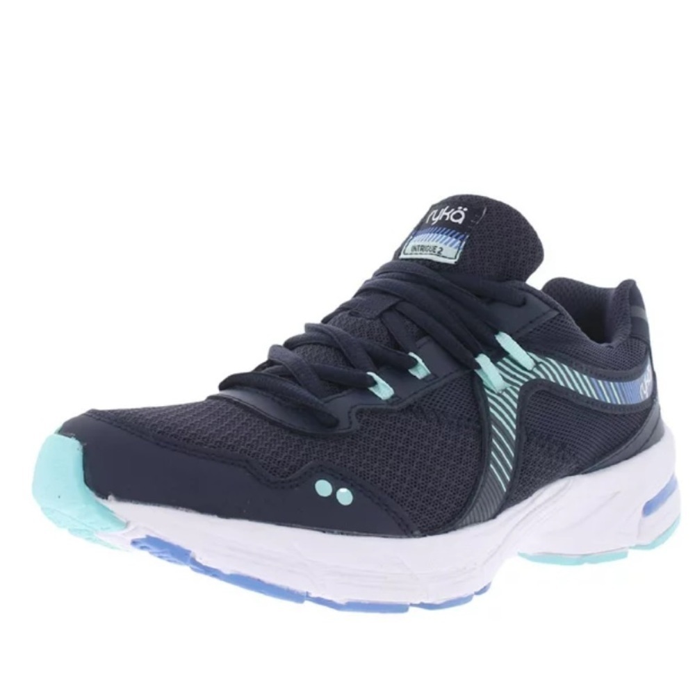Ryka Mesh Lace-Up Memory Foam Sneakers Intrigue 2 Navy Blue 9M